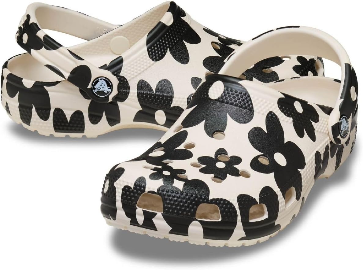 image:imageCrocs UnisexAdult Classic Clog Seasonal GraphicChalkMulti Petals