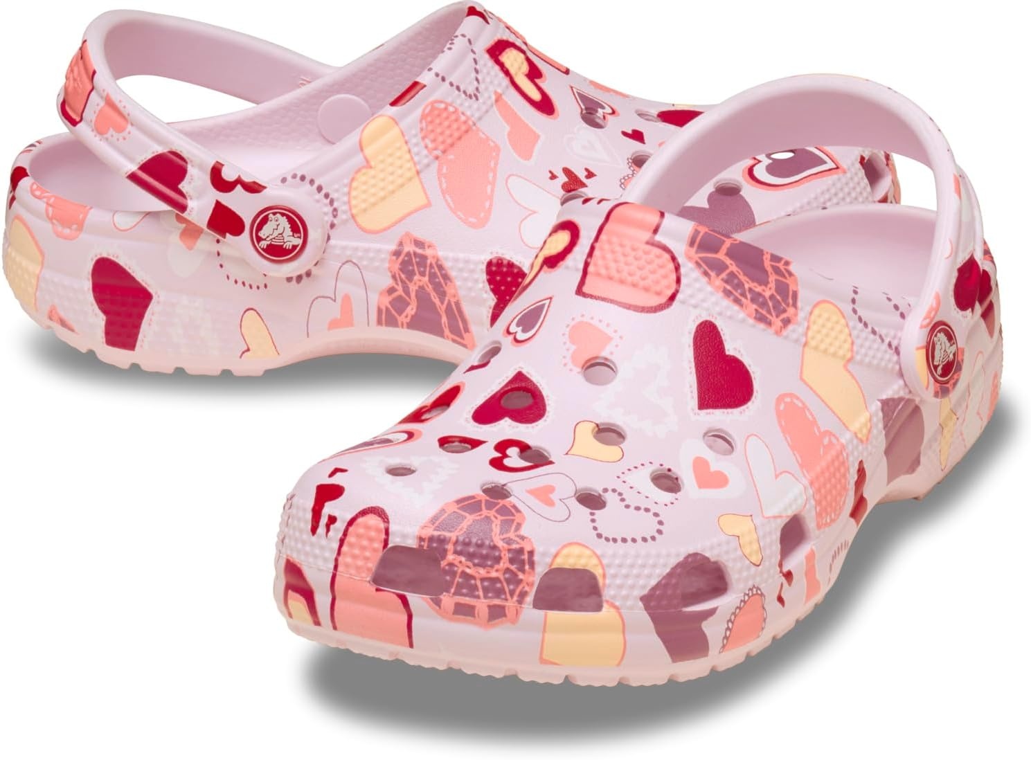 image:imageCrocs UnisexAdult Classic Clog Seasonal GraphicPink MilkHearts