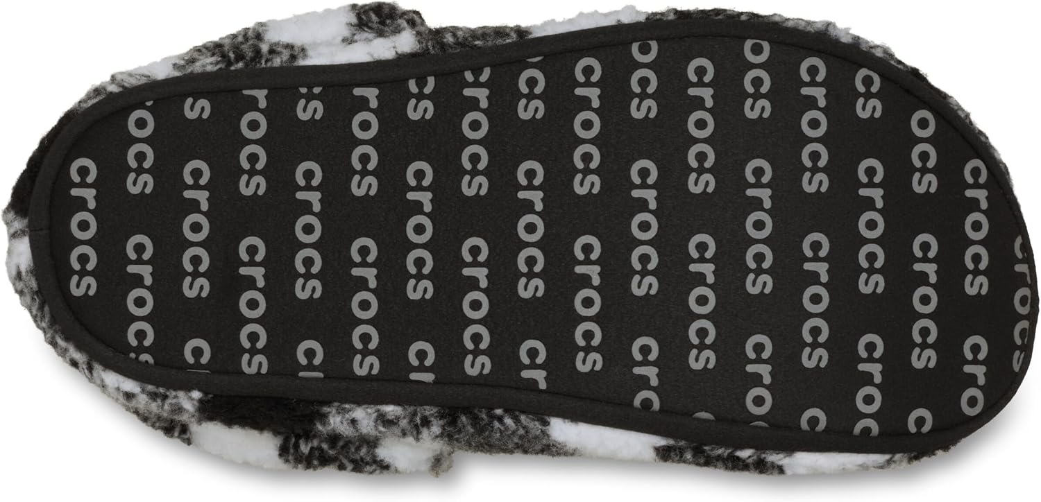 image:imageCrocs UnisexAdult Classic Cozzzy Lined SlipperBuffalo PlaidVarsity BlackWhite