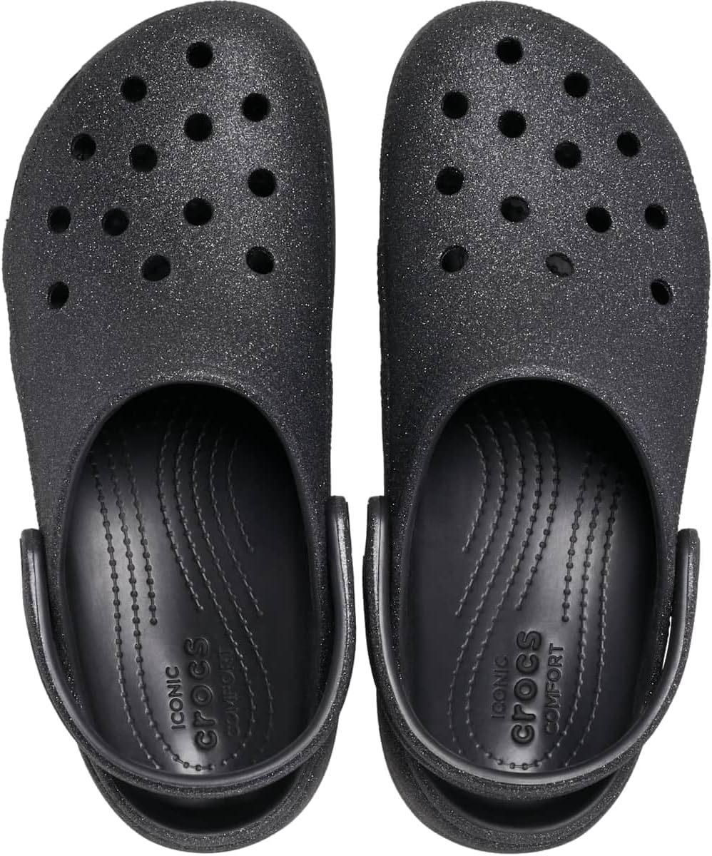 image:imageCrocs Womens Classic Platform Glitter ClogBlack Glitter
