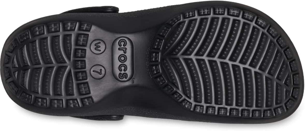 image:imageCrocs Womens Classic Platform Glitter ClogBlack Glitter