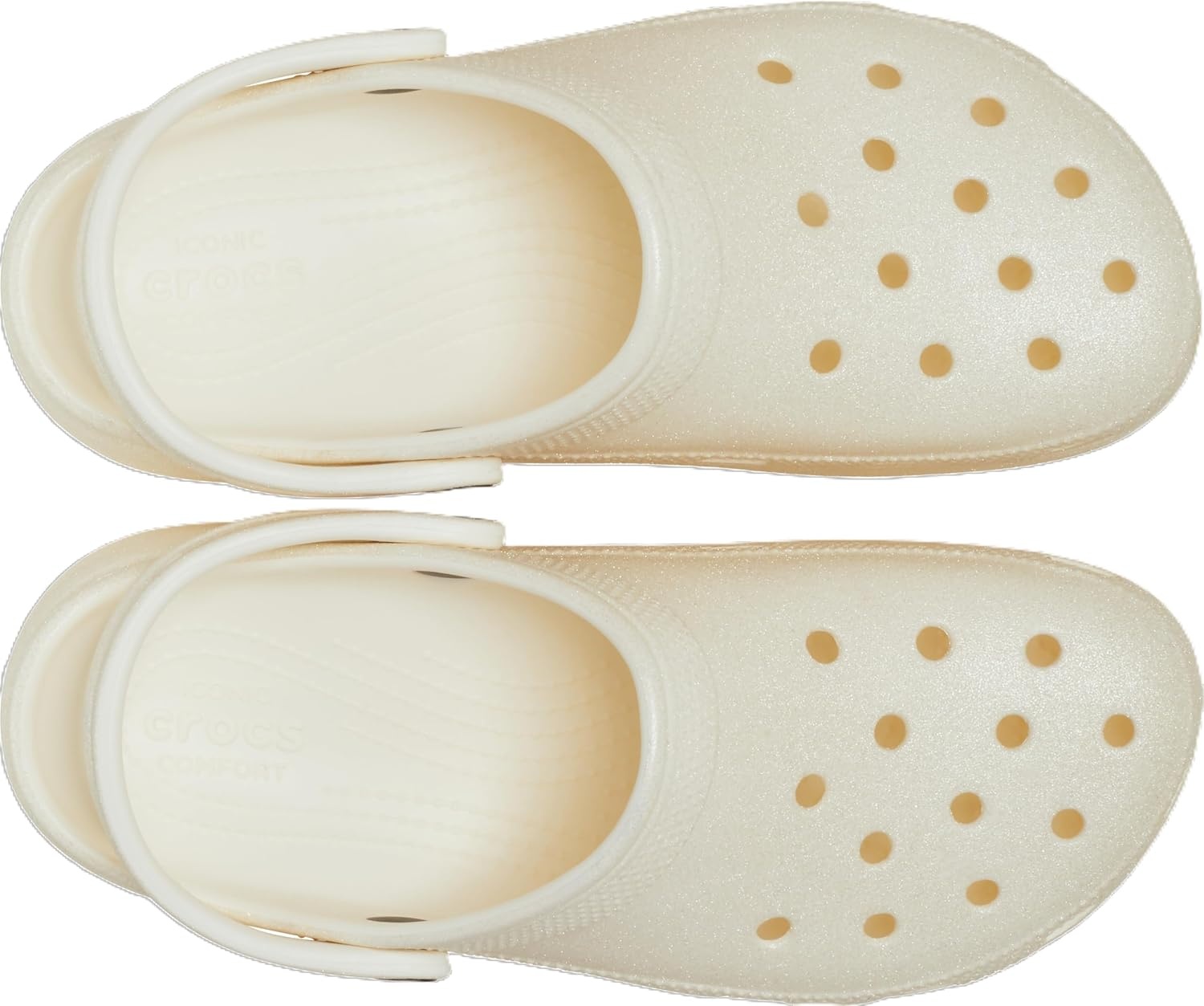 image:imageCrocs Womens Classic Platform Glitter ClogChalk