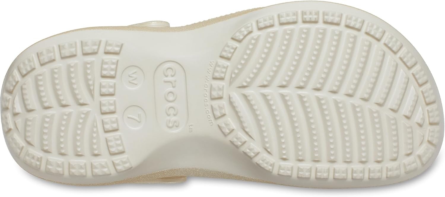 image:imageCrocs Womens Classic Platform Glitter ClogChampagne