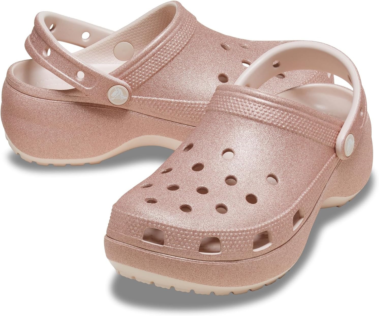 image:imageCrocs Womens Classic Platform Glitter ClogQuartz
