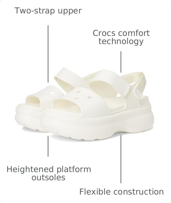 image:imageCrocs Womens Soho Y Strap SandalsChalk