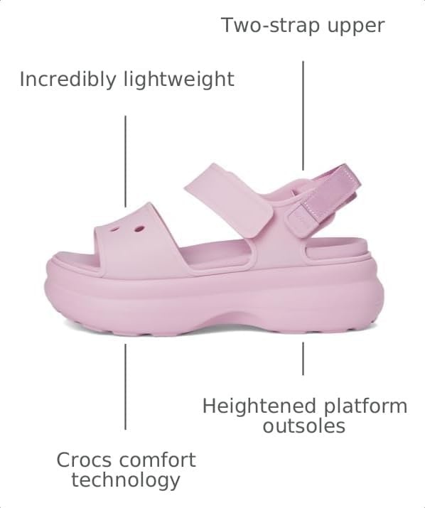 image:imageCrocs Womens Soho Y Strap SandalsHydrangea