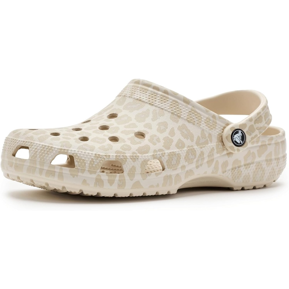image:imageCrocs UnisexAdult Classic Clog Seasonal GraphicAlmond TintLeopard
