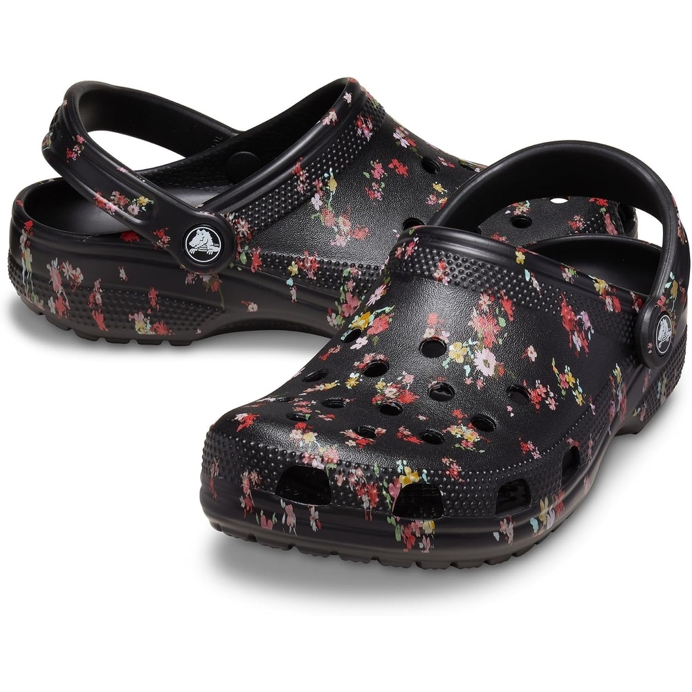 image:imageCrocs UnisexAdult Classic Clog Seasonal GraphicBlack Ditsy