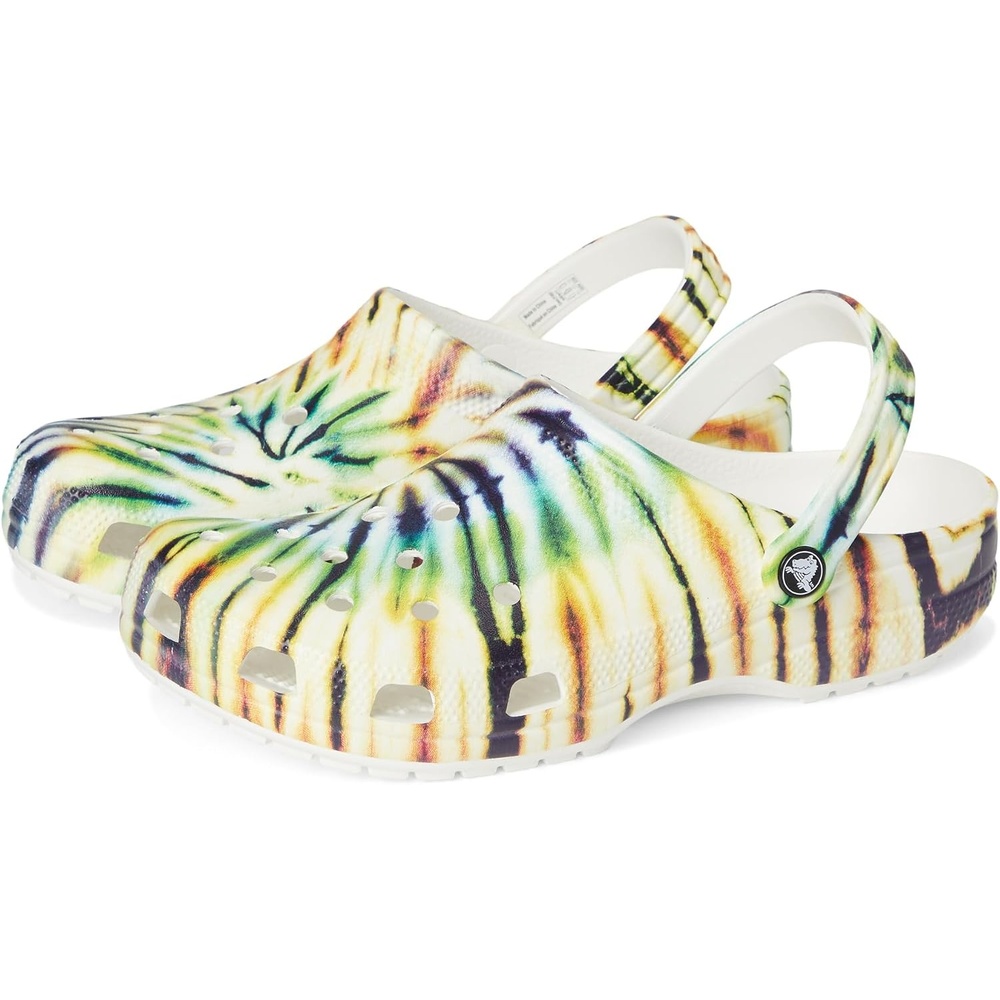 image:imageCrocs UnisexAdult Classic Clog Seasonal GraphicMultiGreen Tie Dye