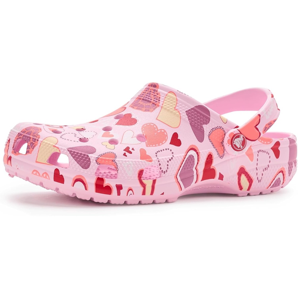 image:imageCrocs UnisexAdult Classic Clog Seasonal GraphicPink MilkHearts