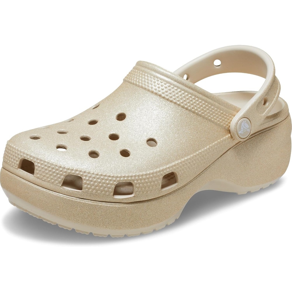 image:imageCrocs Womens Classic Platform Glitter ClogChampagne