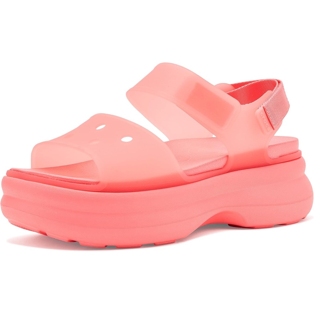 image:imageCrocs Womens Soho Y Strap SandalsFrosted Guava