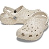 Crocs Unisex-Adult Classic Clog – Seasonal Graphic(Almond Tint/Leopard)