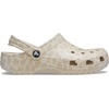 Crocs Unisex-Adult Classic Clog – Seasonal Graphic(Almond Tint/Leopard)