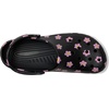 Crocs Unisex-Adult Classic Clog – Seasonal Graphic(Black/Flowers)