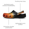 Crocs Unisex-Adult Classic Clog – Seasonal Graphic(Black/Multi)
