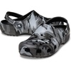 Crocs Unisex-Adult Classic Clog – Seasonal Graphic(Black/Slate Grey)