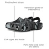 Crocs Unisex-Adult Classic Clog – Seasonal Graphic(Black/Slate Grey)