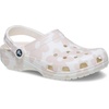 Crocs Unisex-Adult Classic Clog – Seasonal Graphic(Chalk/Multi Petals)