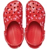 Crocs Unisex-Adult Classic Clog – Seasonal Graphic(Cherry Red/Hearts & Butterflies)
