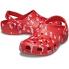 Crocs Unisex-Adult Classic Clog – Seasonal Graphic(Cherry Red/Hearts & Butterflies)