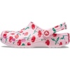 Crocs Unisex-Adult Classic Clog – Seasonal Graphic(Pink Milk/Cherries)