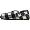 Crocs Unisex-Adult Classic Cozzzy Lined Slipper(Buffalo Plaid/Varsity Black/White)