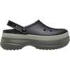 Crocs Unisex-Adult Classic Stacked Clogs Platform Platform(Black/Black)