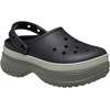 Crocs Unisex-Adult Classic Stacked Clogs Platform Platform(Black/Black)