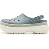 Crocs Unisex-Adult Classic Stacked Clogs Platform Platform(Frosted Concrete)