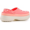 Crocs Unisex-Adult Classic Stacked Clogs Platform Platform(Frosted Guava)