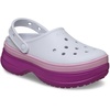 Crocs Unisex-Adult Classic Stacked Clogs Platform Platform(Grapeberry)