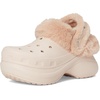 Crocs Women’s Bae Lined Clogs, Fuzzy Platform Slippers(Quartz)