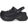 Crocs Women’s Classic Bae Clogs(Black Studded)