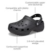 Crocs Women’s Classic Platform Glitter Clog(Black Glitter)