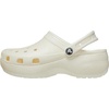 Crocs Women’s Classic Platform Glitter Clog(Chalk)