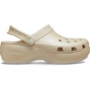 Crocs Women’s Classic Platform Glitter Clog(Champagne)