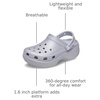 Crocs Women’s Classic Platform Glitter Clog(Mauve Mist)