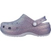 Crocs Women’s Classic Platform Glitter Clog(Purple Moon)