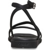 Crocs Women’s Miami Ankle Strap Sandals | Adjustable Heel Strap | 360 Degree Comfort| Croslite Foam Footbed(Black)