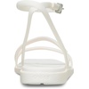Crocs Women’s Miami Ankle Strap Sandals | Adjustable Heel Strap | 360 Degree Comfort| Croslite Foam Footbed(Chalk)