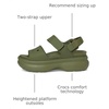Crocs Women’s Soho Y Strap Sandals(Army Green)