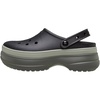 Crocs Unisex-Adult Classic Stacked Clogs Platform Platform(Black/Black)