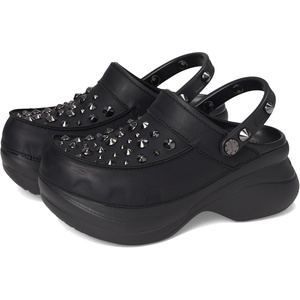 Crocs Women’s Classic Bae Clogs(Black Studded)