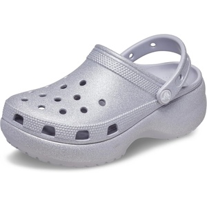Crocs Women’s Classic Platform Glitter Clog(Mauve Mist)