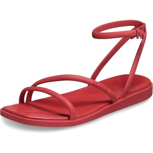 Crocs Women’s Miami Ankle Strap Sandals | Adjustable Heel Strap | 360 Degree Comfort| Croslite Foam Footbed(Court Red)
