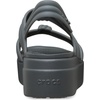 Crocs womens Brooklyn Knot Low Wedge Platform Sandals(Carbon Knot)