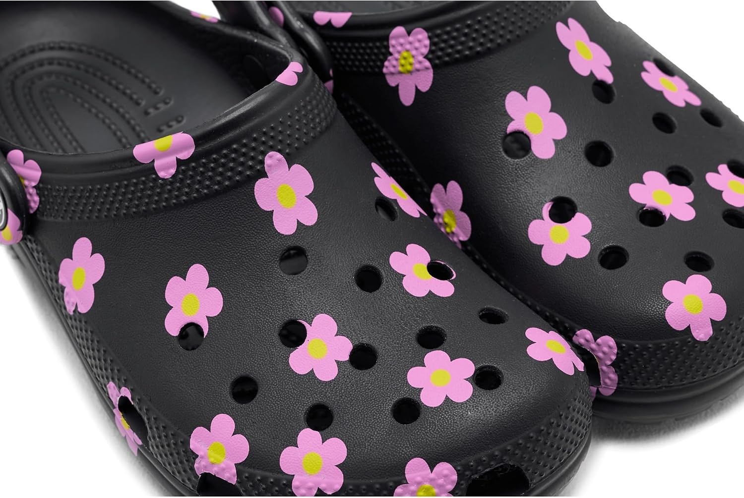 image:imageCrocs UnisexChild Classic Graphic Clog Casual ShoesBlackFlowers