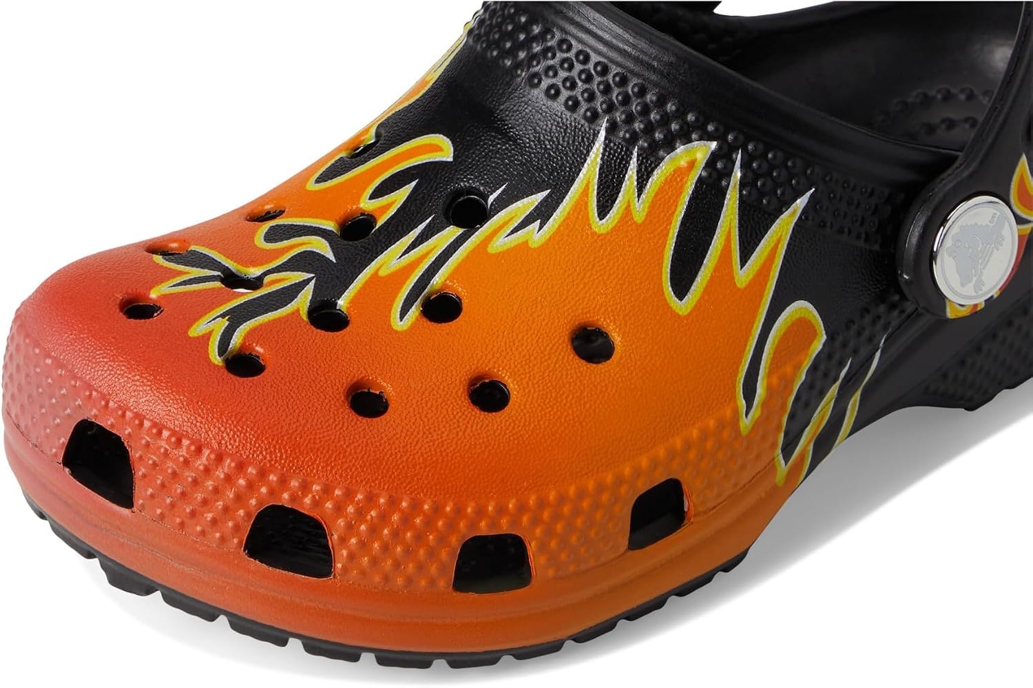 image:imageCrocs UnisexChild Classic Graphic Clog Casual ShoesBlackMulti Flames