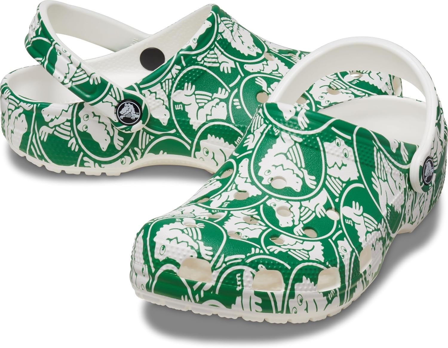 image:imageCrocs UnisexChild Classic Graphic Clog Casual ShoesGreen Ivy